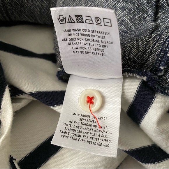 Anthropologie Postal Code Stripe & Chambray Tunic - Picture 11 of 13